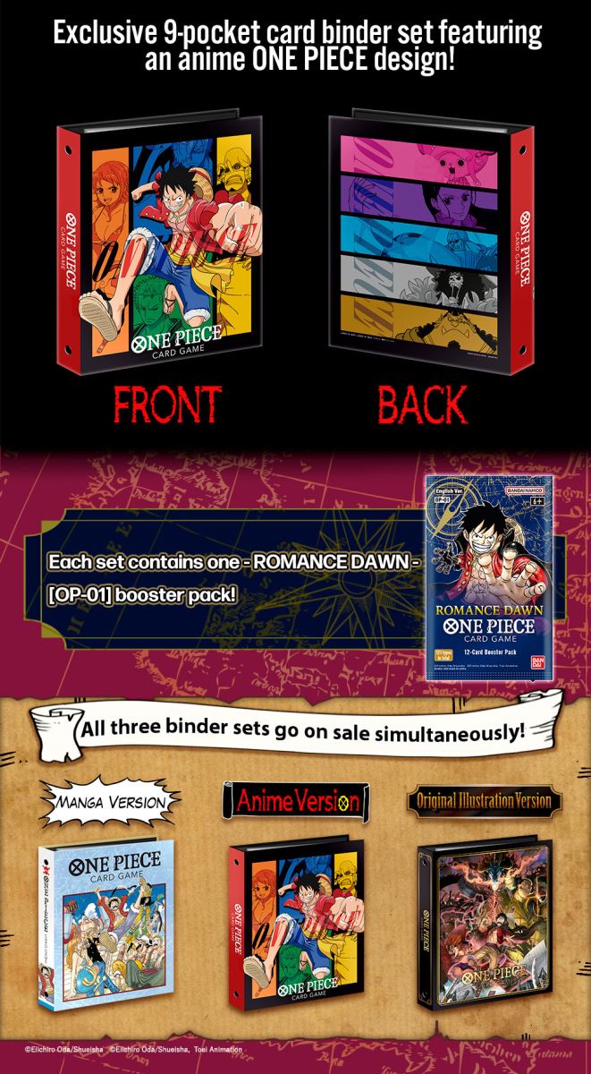 One Piece Card Game - 9-Pocket Binder Set - Original Illustration Version